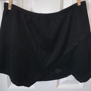 velvet mini skort